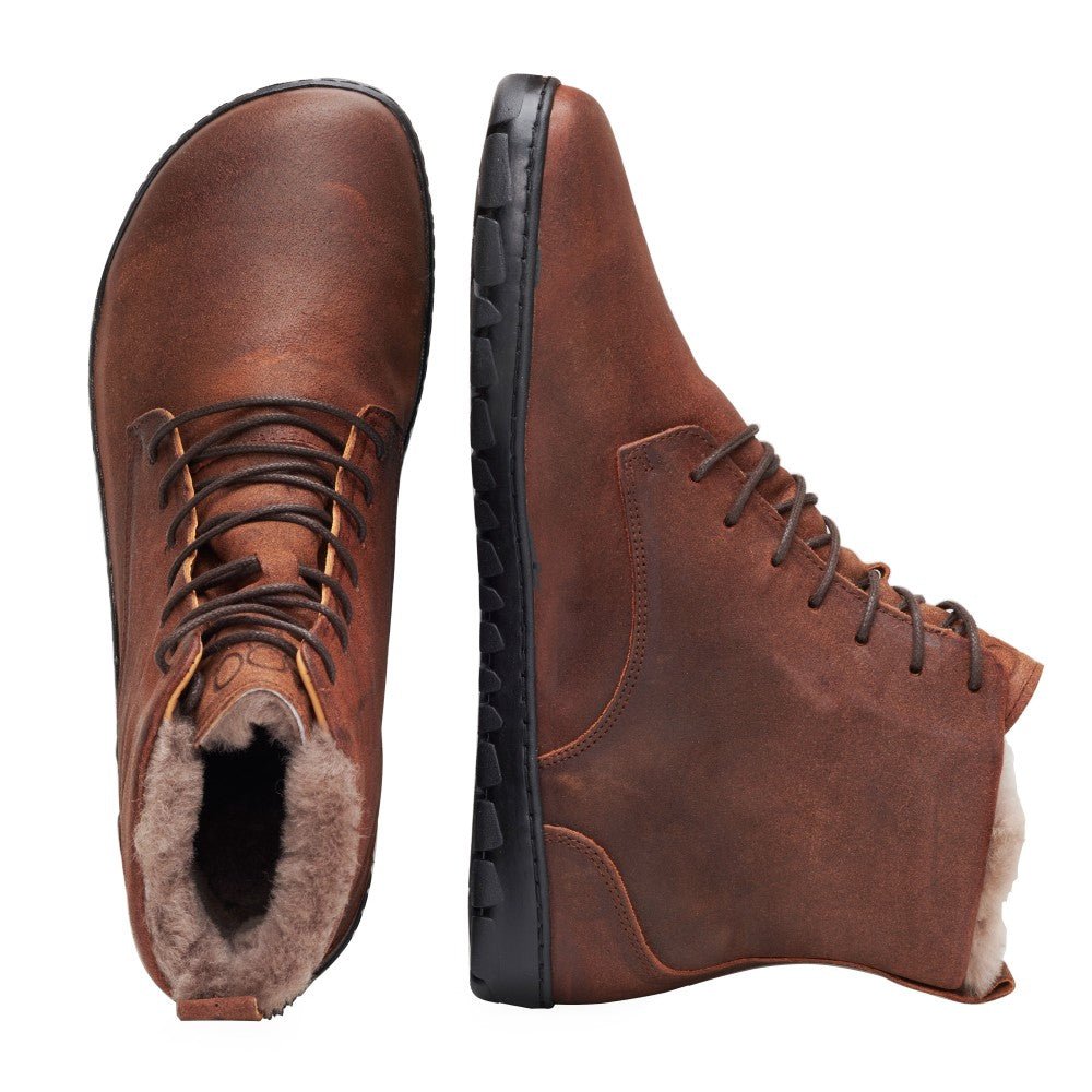 QUINTIC Winter Velours Brown Waterproof - ZAQQ Barfußschuhe