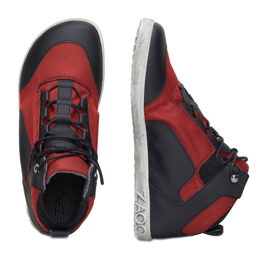 RAQO Black Red - ZAQQ Barfußschuhe