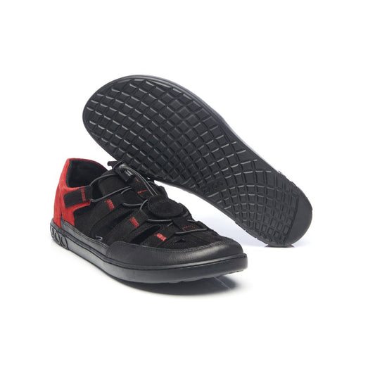 QERRY Black Red - ZAQQ Barfußschuhe