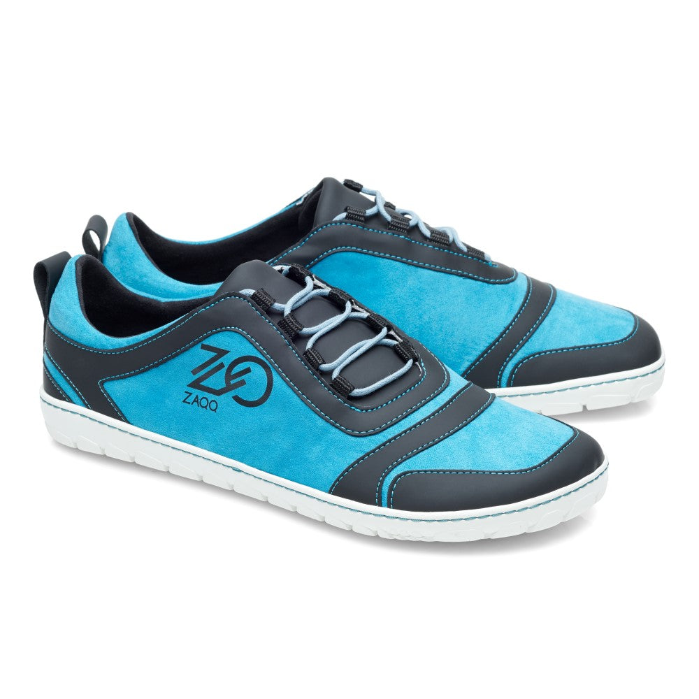 SQILL Turquoise Black - ZAQQ Barfußschuhe